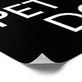 Blijf kalm en laat de hond aaien poster (Hoek)