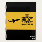 Blijf kalm en laat de piloot het afhandelen, lucht planner (Voorkant)
