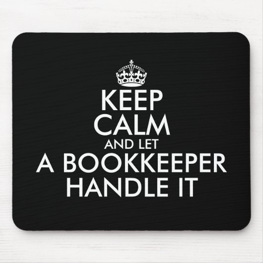 Blijf kalm en laat een boekhouder het grappig beha muismat (Voorkant)