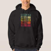 Blijf kalm en laat Frederick deze retro quo afhand Hoodie (Voorkant)