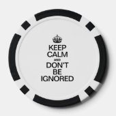 BLIJF KALM EN LAAT JE NIET NEGEREN POKER CHIPS (Achterkant)