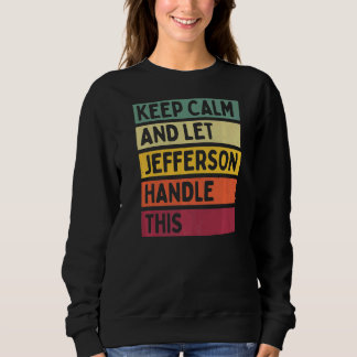 Blijf kalm en laat Jefferson deze retro quo afhand Trui