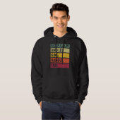 Blijf kalm en laat King dit retro citaat behandele Hoodie (Voorkant volledig)