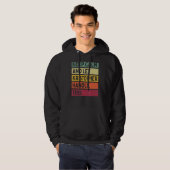 Blijf kalm en laat Kristopher deze retro Qu afhand Hoodie (Voorkant volledig)