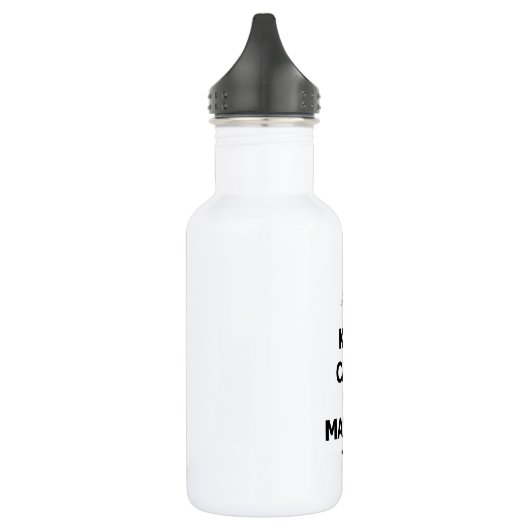 blijf kalm en laat me kraken waterfles (Links)