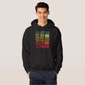 Blijf kalm en laat Mohammad deze retro quote afhan Hoodie (Voorkant volledig)