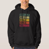 Blijf kalm en laat Ronald deze retro quote afhande Hoodie (Voorkant)