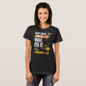 Blijf kalm en laat Rubio het klusjesman constructi T-shirt (Voorkant volledig)