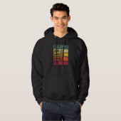 Blijf kalm en laat Winston dit retro citaat behand Hoodie (Voorkant volledig)