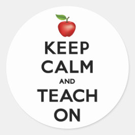 Blijf kalm en leer op Stickers