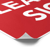 Blijf kalm en leer poster tekenen. (Hoek)