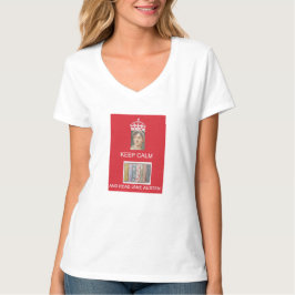 Blijf kalm en lees Jane Austen Tri-Blend Shirt