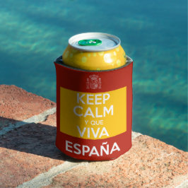 Blijf Kalm en leve Spanje Blikjeskoeler
