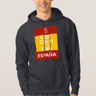 Blijf Kalm en leve Spanje Hoodie