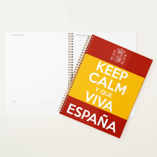 Blijf Kalm en leve Spanje Planner (Display)