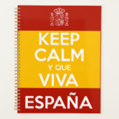 Blijf Kalm en leve Spanje Planner (Voorkant)