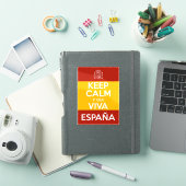 Blijf Kalm en leve Spanje Sticker (iPad Cover)