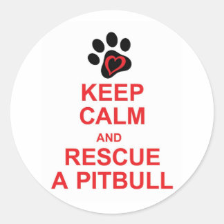 Blijf kalm... en LIEFDE Ronde Sticker