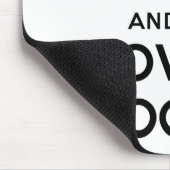 Blijf kalm en liefdeshonden muismat (Hoek)