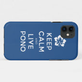Blijf kalm en live Pono Case-Mate iPhone Case (Achterkant (horizontaal))