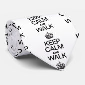 BLIJF KALM EN LOOP STROPDAS (Opgerold)