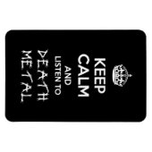 Blijf kalm en luister naar Death Metal Magneet (Horizontaal)