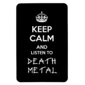 Blijf kalm en luister naar Death Metal Magneet (Verticaal)