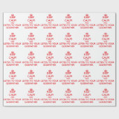 Blijf kalm en luister naar je godfather cadeaupapier (Vlak)