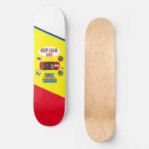 BLIJF KALM EN MAAK EXTREME DUNNING PERSOONLIJK SKATEBOARD