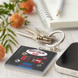 BLIJF KALM EN MAAK EXTREME DUNNING SLEUTELHANGER