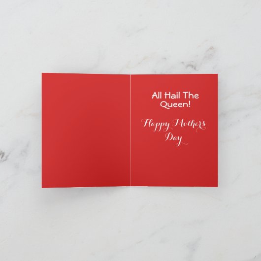 Blijf kalm en mam op Moederdag Kaart (Binnen)