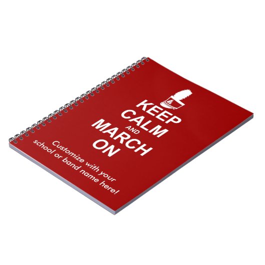 Blijf kalm en marcheer verder | Custom Notitieboek (Linkerzijde)