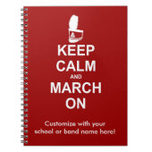 Blijf kalm en marcheer verder | Custom Notitieboek (Voorkant)