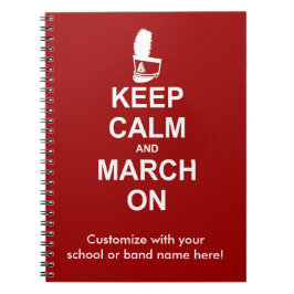 Blijf kalm en marcheer verder | Custom Notitieboek