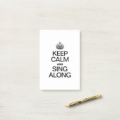 BLIJF KALM EN MEEZINGEN POST-IT® NOTES (Op bureau)