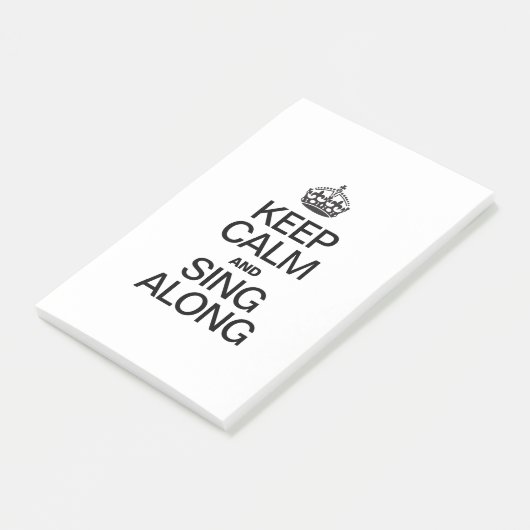 BLIJF KALM EN MEEZINGEN POST-IT® NOTES (Schuin)