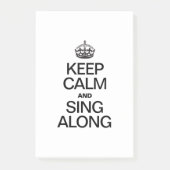 BLIJF KALM EN MEEZINGEN POST-IT® NOTES (Voorkant)