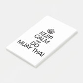 Blijf Kalm en Muay Thai Post-it® Notes (Schuin)