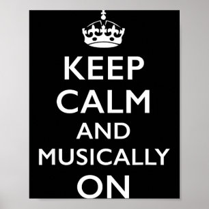Blijf kalm en muzikaal aan Blijf kalm en muzikaal Poster