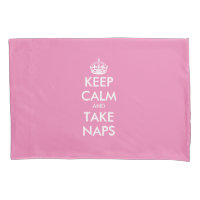Blijf kalm en neem dutjes grappig custom roze