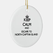 Blijf kalm en ontsnappen naar het noordelijk deel keramisch ornament (Rechts)