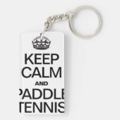 Blijf Kalm en Paddle Tennis Sleutelhanger (achterkant)