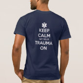 Blijf kalm en pak je trauma aan t-shirt (Achterkant)