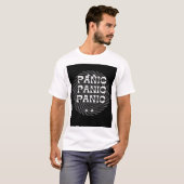 Blijf kalm en paniek later t-shirt (Voorkant volledig)