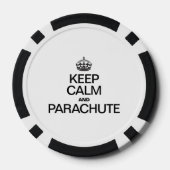 BLIJF KALM EN PARACHUTE POKERCHIPS (Achterkant)