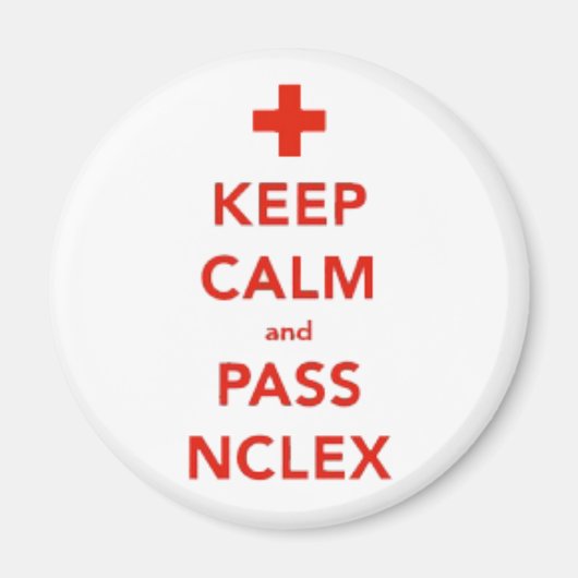 Blijf kalm en passeer NCLEX Magnet (Voorkant)