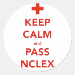 Blijf kalm en passeer NCLEX Stickers