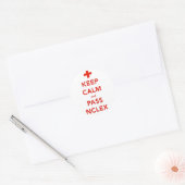 Blijf kalm en passeer NCLEX Stickers (Envelop)