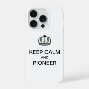BLIJF KALM EN PIONIER iPhone 15 PRO CASE