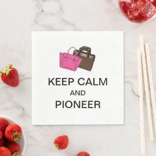 BLIJF KALM EN PIONIERS PAPIER SERVET
